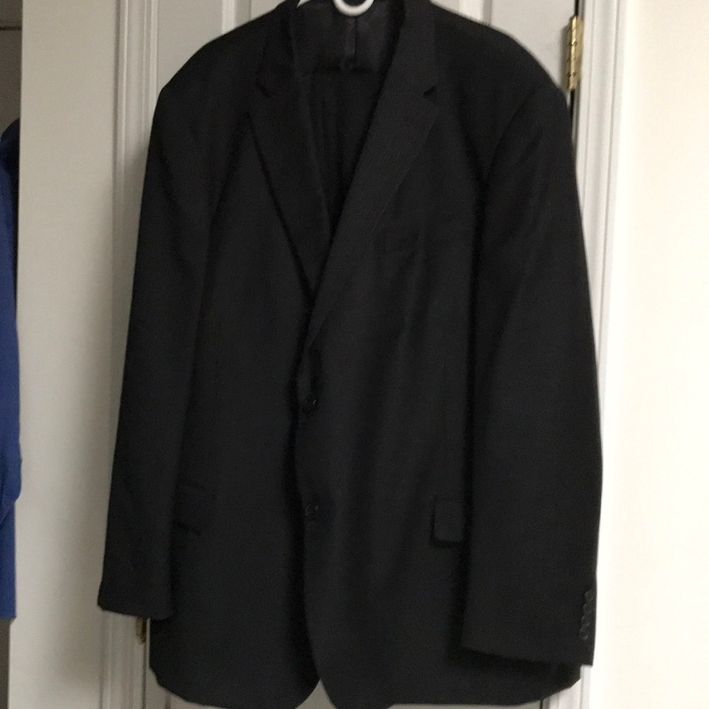 Dockers Men’s Modern Fit Striped Suit Black 44/30